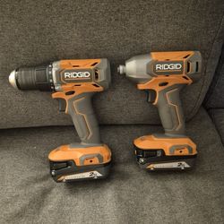 Ridgid drill and impact 18v combo Set