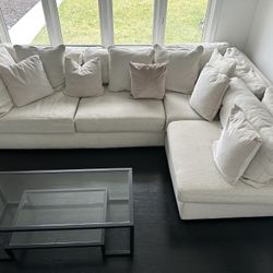 Sectional Couch W/ Coffee Table 