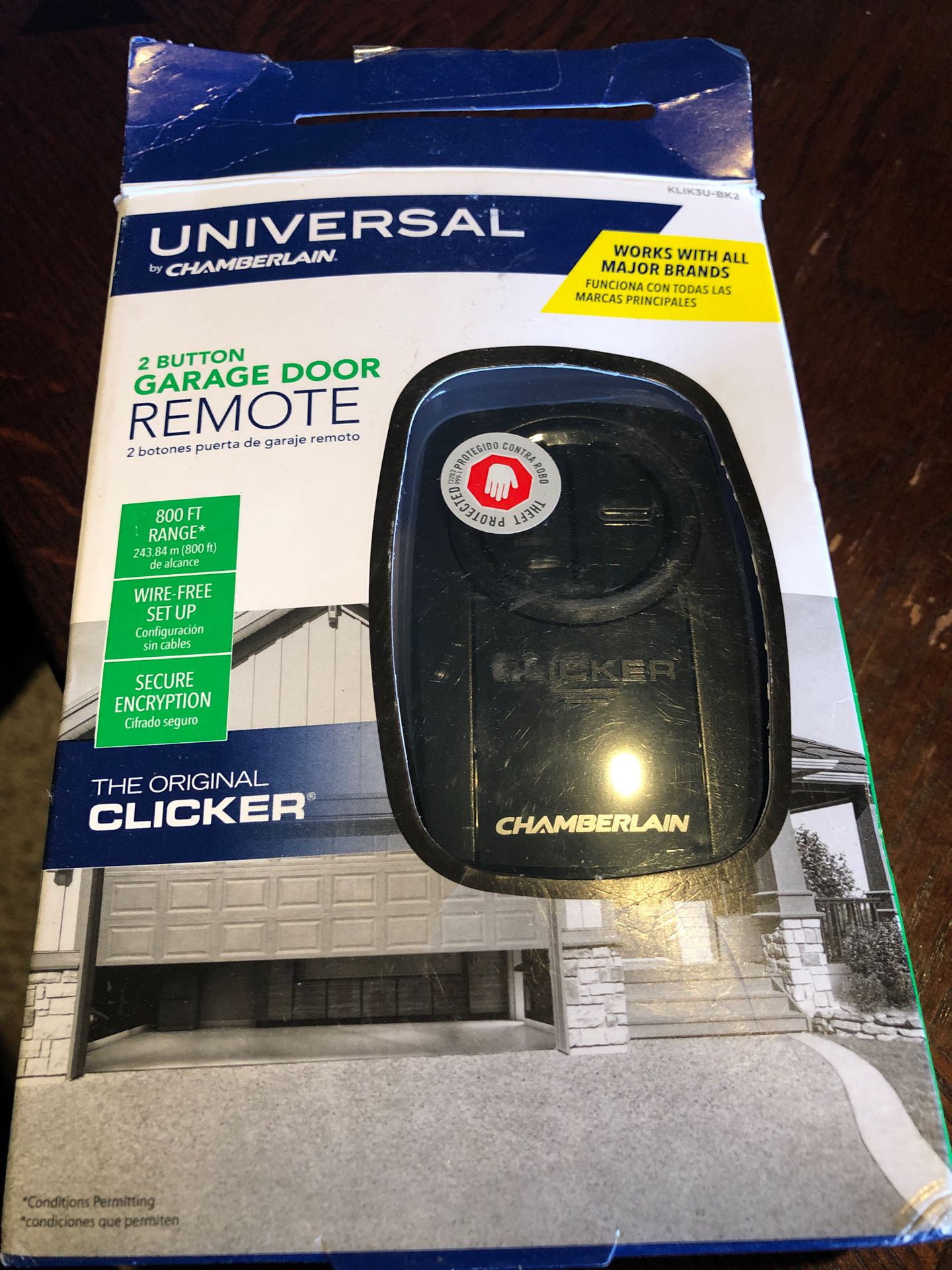 Universal 2 Button Garage Door Remote