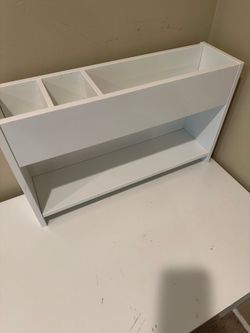 Desk, monitor, bar stool