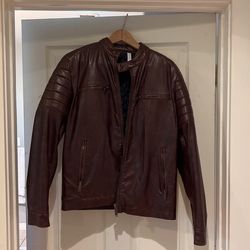 Leather Bomber Jacket