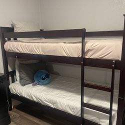 Twin Size bunk Beds With Mattress 