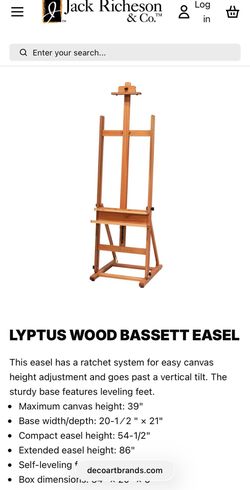 Artist Easel -was $500 new selling for $75