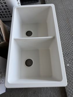 White Granite composite doble bowl kitchen sink
