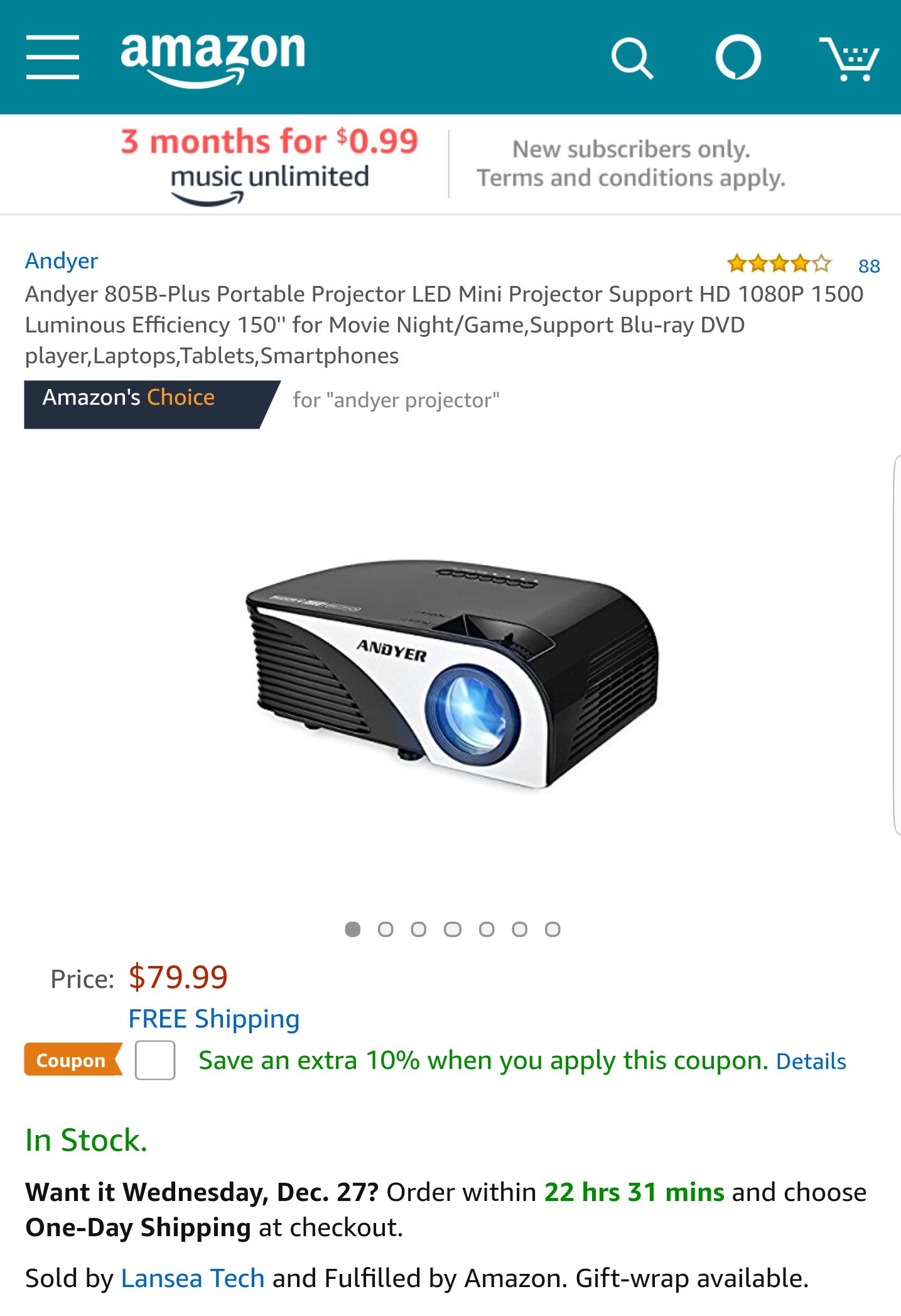 Andyer led projector