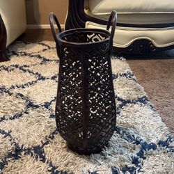 Brown Candle Holder 