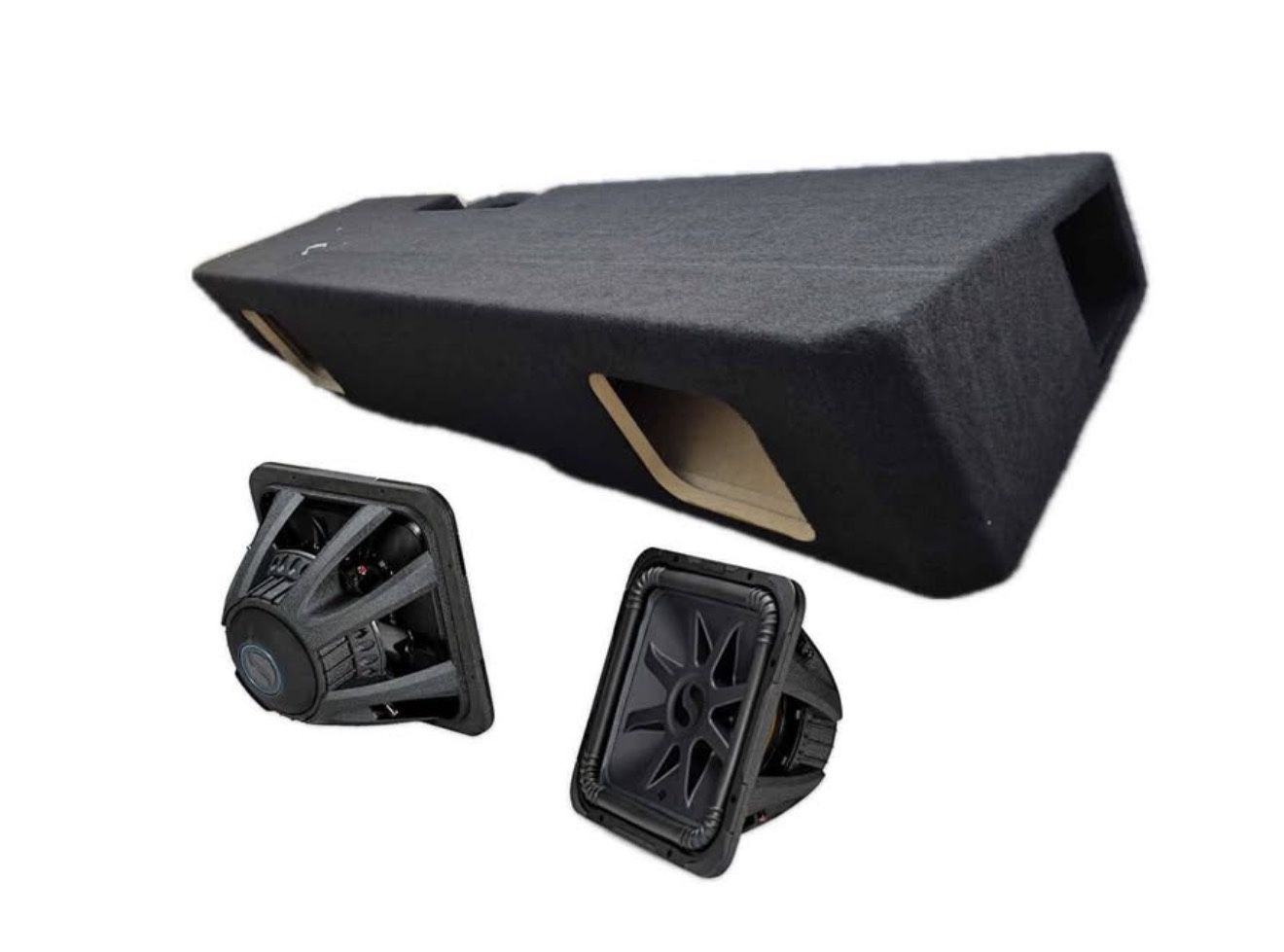 NEW 2 8” KICKER L7s Subwoofers With Ported Bo For Chevy Silverado Or Gmc Sierra 2019-2025