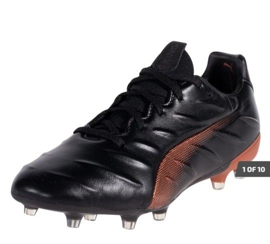 Puma King Platinum 21 FG Elite Soccer Cleats.