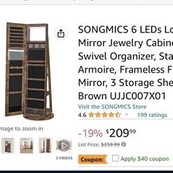 Rotating Mirror cabinet