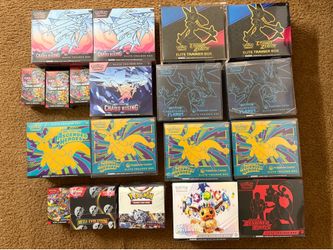Pokemon Sealed Lot PC ETBS Booster Boxes