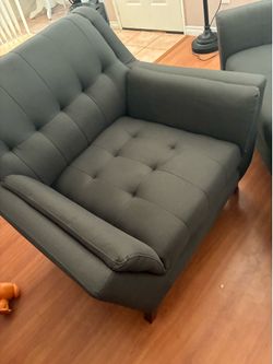 Love seat and chair