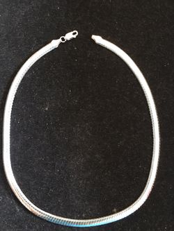 16” Sterling Silver Omega Chain