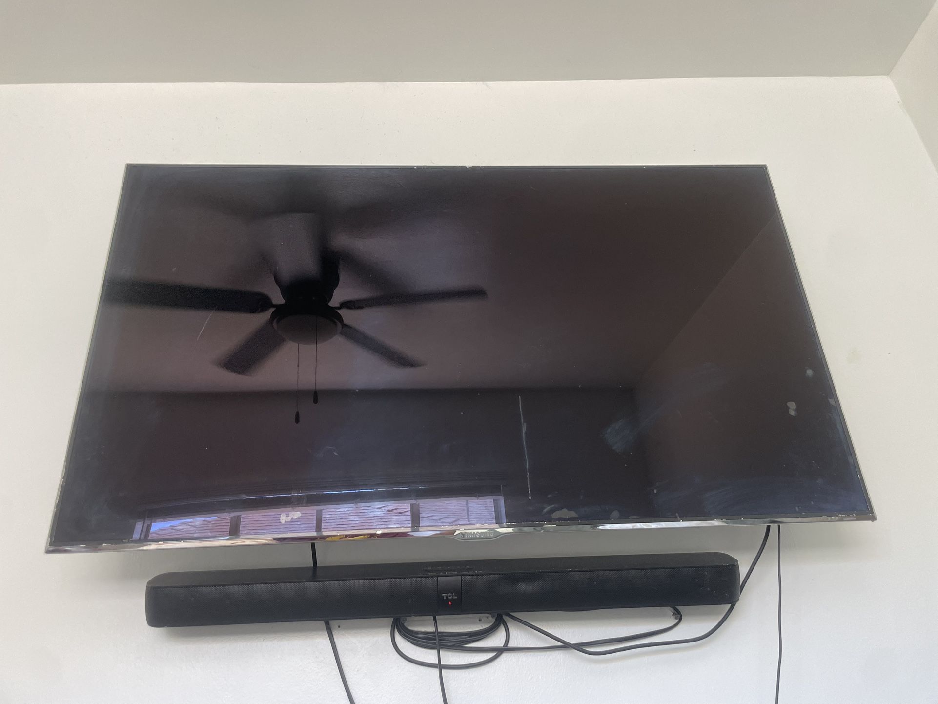 55” Samsung Smart TV With TCL Soundbar