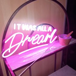 ACRYLIC PINK LED LIGHT UP SIGN