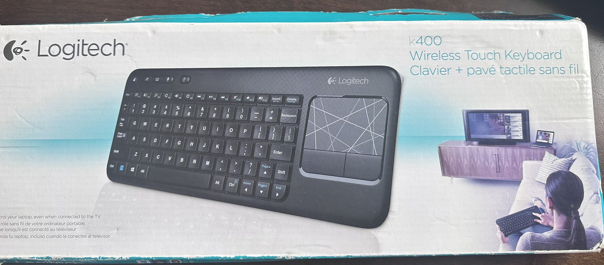 Logitech Wireless Keyboard Built In Mouse 