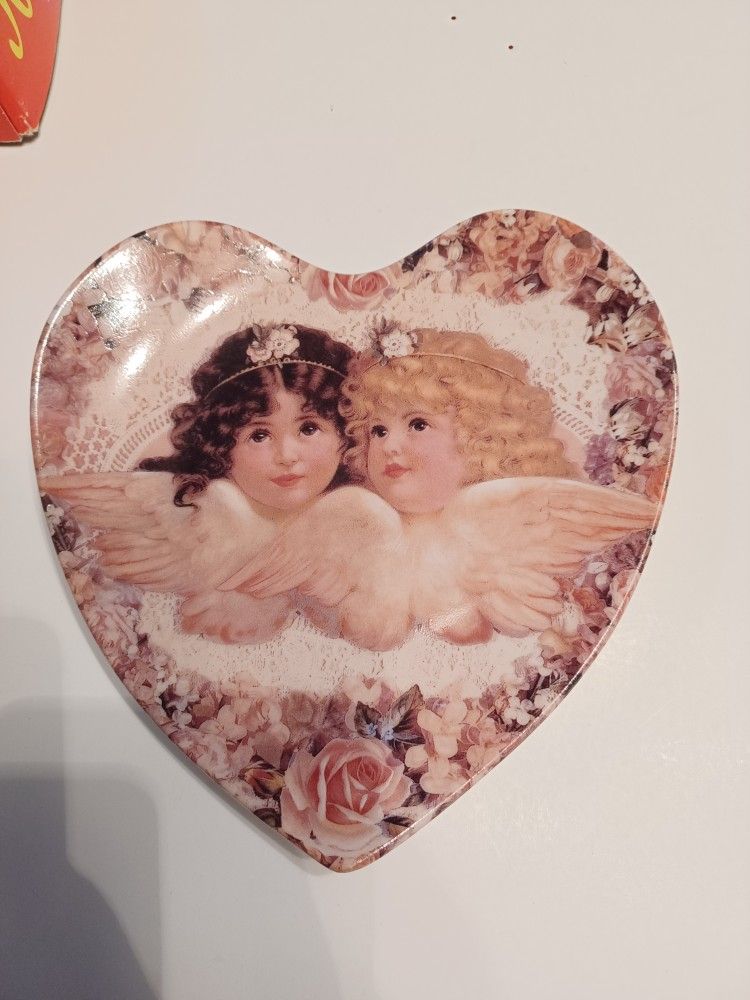 Sweetness & Grace heart shaped collector plate