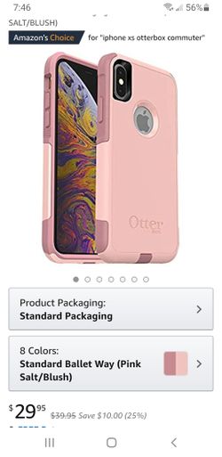 Otterbox commuter iphone x xs pink new 10.00