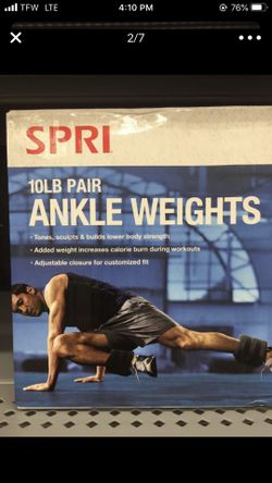 New Sealed Box 10 lb pair of ankle weights 10 lb each ankle develop legs, calves and speed, also available AW’s come in 2.5 & 5, 10 lbs