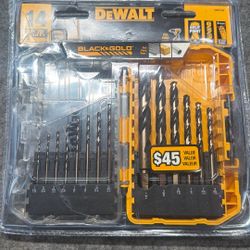 DeWalt Black&Gold Drill Bit Set 14 Pieces - Best Value!