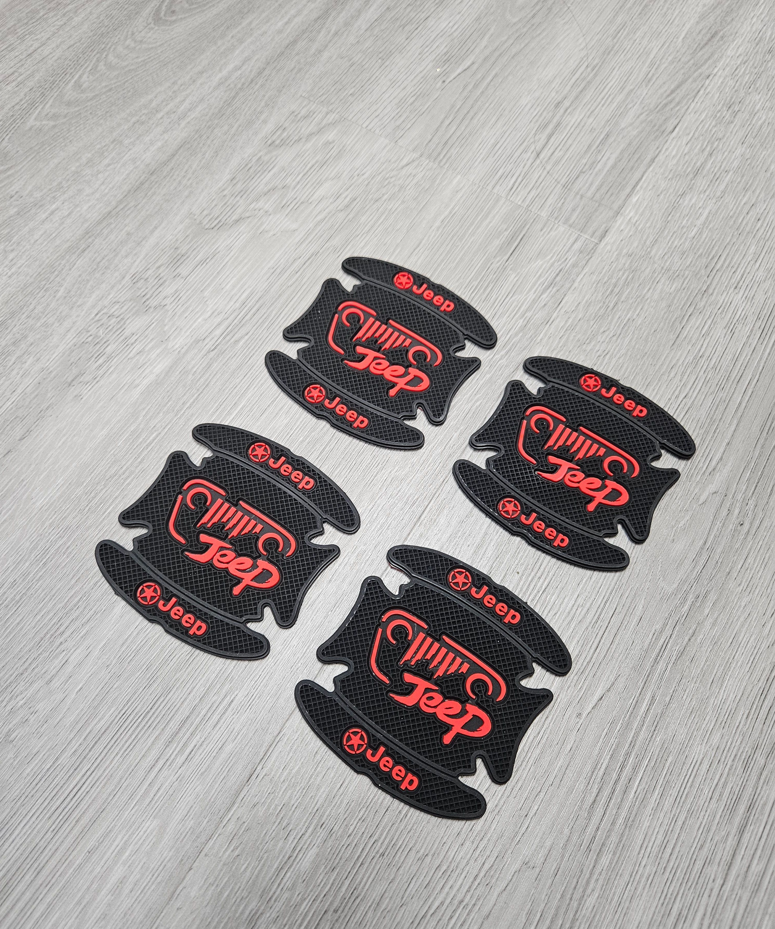 BRAND NEW UNIVERSAL 4PCS JEEP RUBBER ANTI-SCRATCH DOOR HANDLE BOWL PROTECTOR