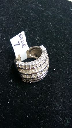 .925. Sterling silver cz... Diamond.