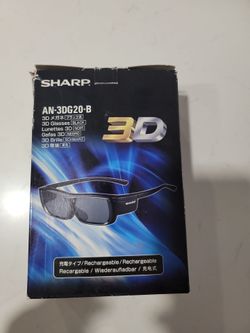 Sharp AN-3DG20-B Rechargeable 3D Glasses