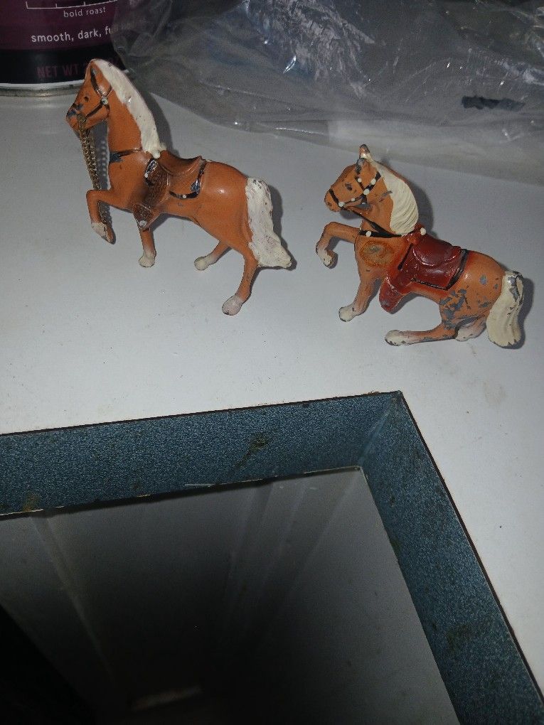 Antique Metal Horses