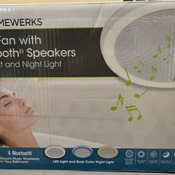 Barb Fan with Bluetooth Speakers