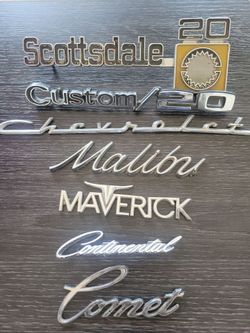 Original vehicle emblems