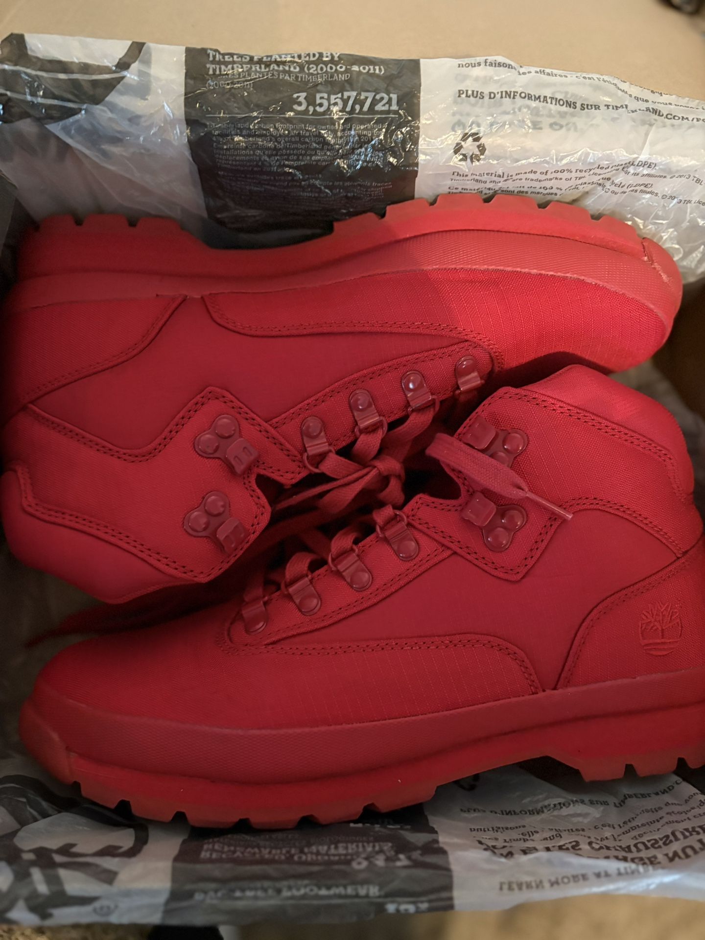 Like New! $100 Men’s Timberland Boots Red Size 11 