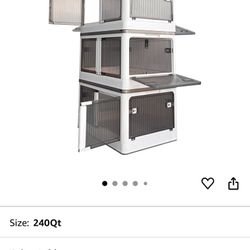 Stackable Storage Bins with Doors