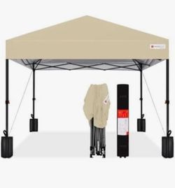 Khaki canopy roller