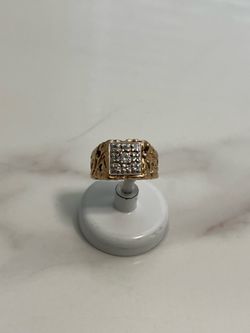 Genuine diamond ring