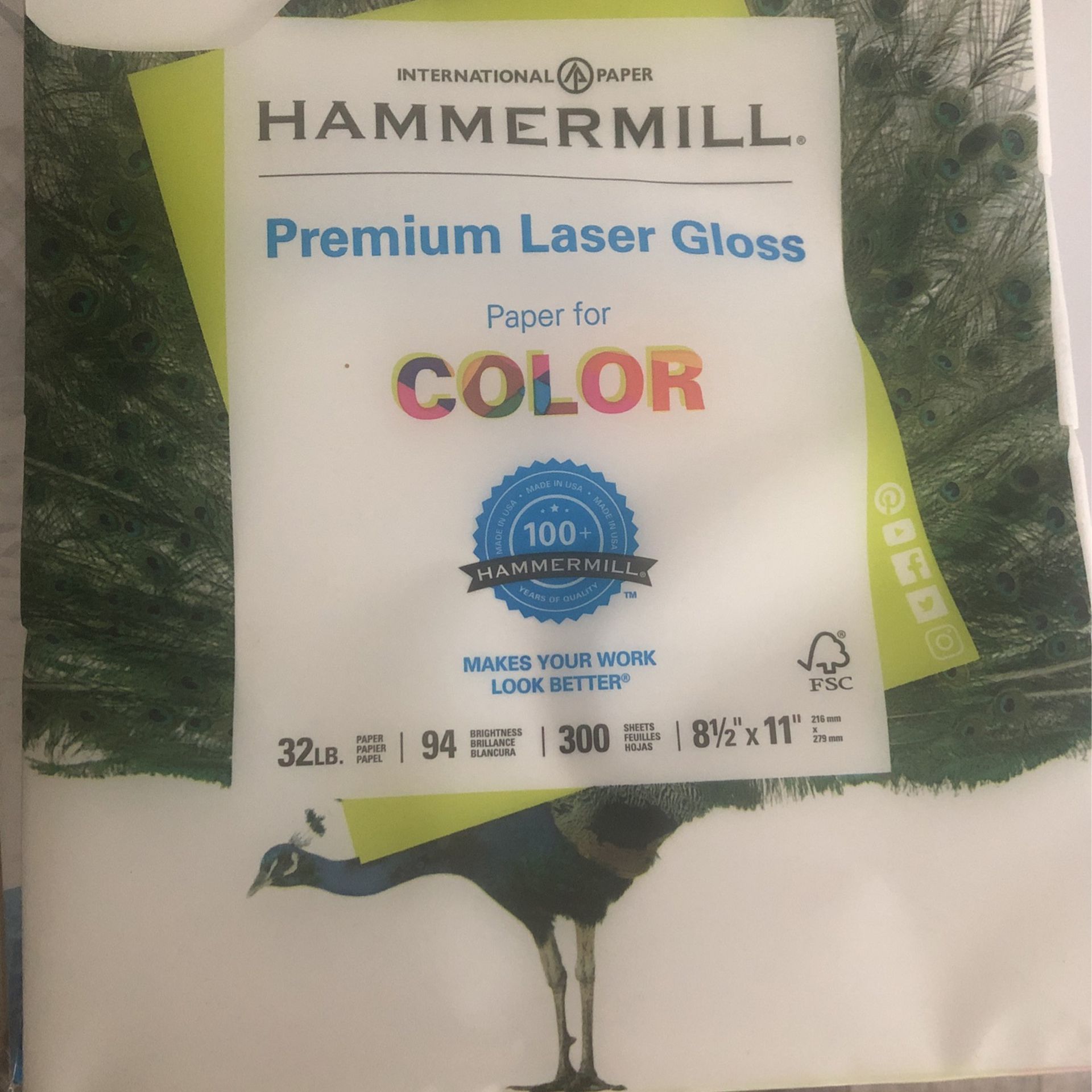 Hammermill Premium Laser Gloss Printer Paper