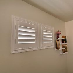 Custom Built Real Wood Interior Plantation Shutters - Premium Basswood Window Shades & Coverings - Professional Local Measuring & Mounting