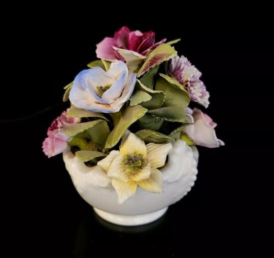Vintage Porcelain Flower Bowl