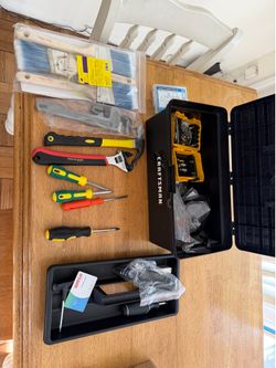 Tool Box Set with Cordless Drill