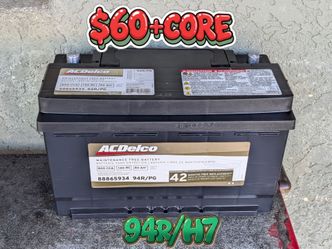 Car Battery Group Size 94r/H7