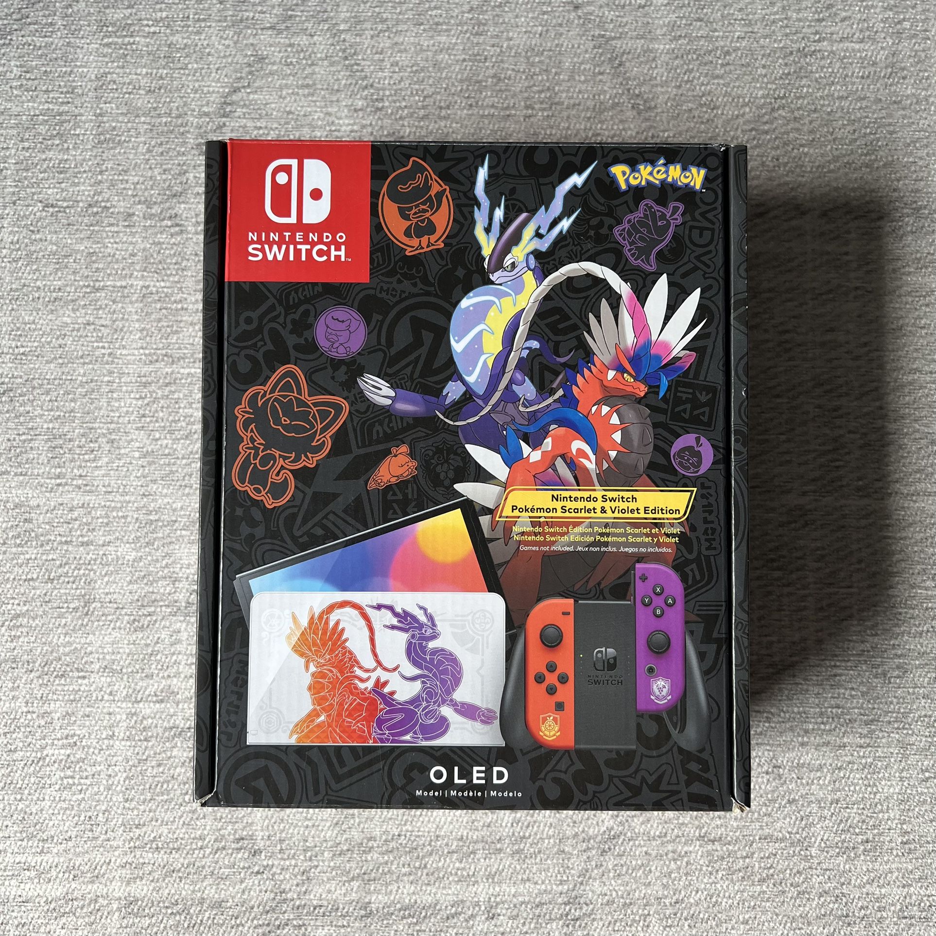 Nintendo Switch OLED Limited Edition Pokemon Scarlet & Violet Video Game System NEW