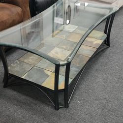 Glass Tile Coffee Table 