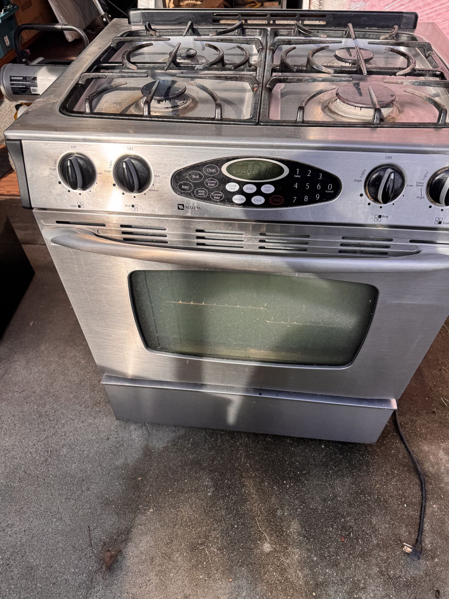 Maytag microwave and gas stove Maytag microwave and gas stove