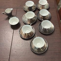 Antonio’s Panama Demitasse Sterling Silver On Porcelain