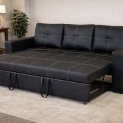 Black Sleeper Sofa NEW IN BOX 📦💥
