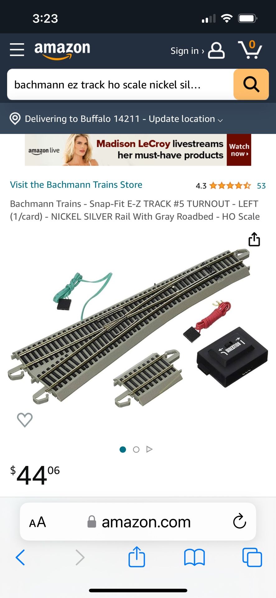Train Track Left Turnout