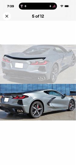 Corvette c8 rear spoiler 2020-2026