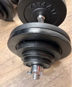 Set of Cast Iron Adjustable Dumbbells Yes4All “Power & Precision”   127 pounds ( 63.5 lbs per hand)