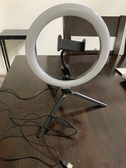 10" LED Ring Light with Tripod Stand & Phone Holder & Phone Tripod, Portable and Adjustable Camera Stand Holder