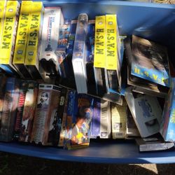 Vhs Tapes , Radio W/Record Player And 8track And Speakers