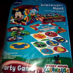 New Hallmark Party Disney Mickey Scavenger Hunt Party Game