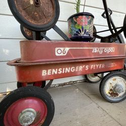 Vintage Red Wagons 